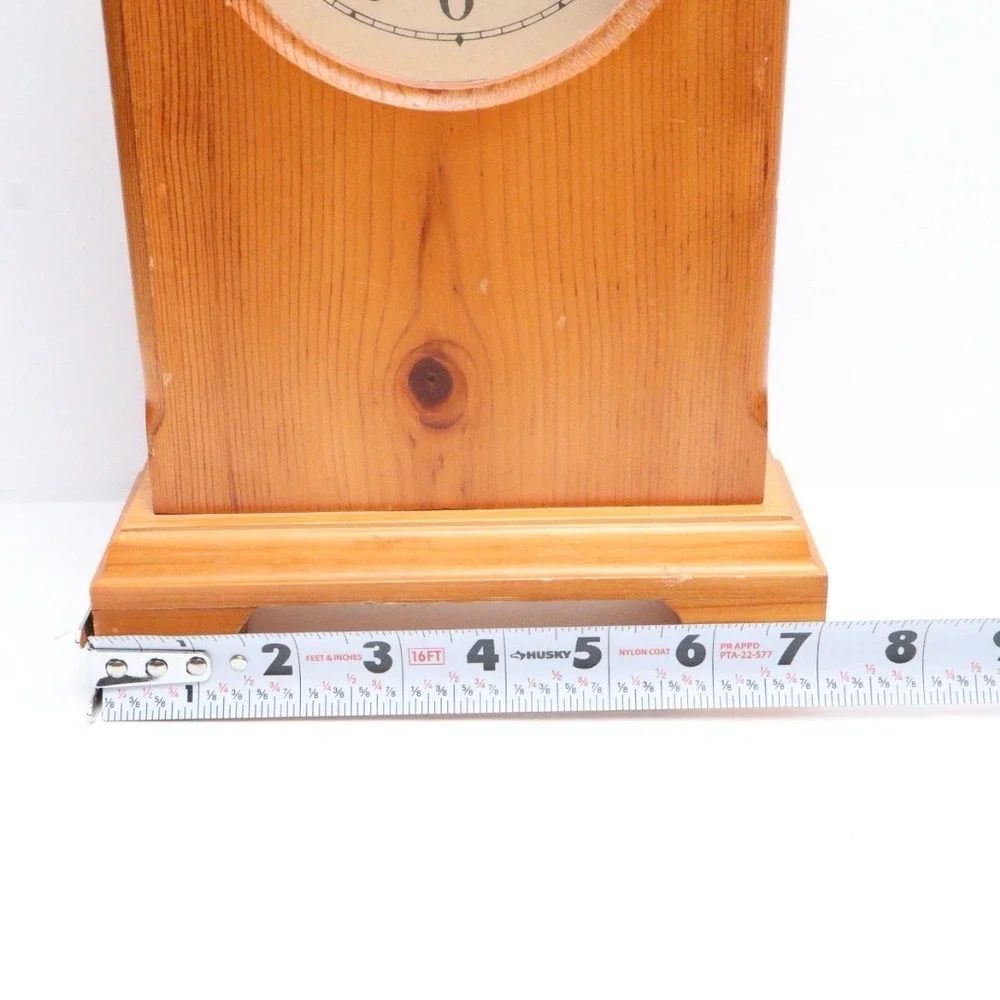 VTG Eddie Bauer Ski Snow Snowboard Lodge Cabin Mantle Clock Wood Untested